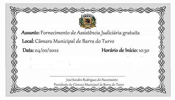 Atendimento de Assistência Judiciária Gratuita